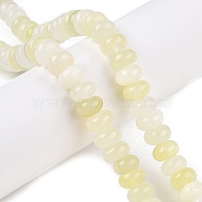 Natural New Jade Beads Strands, Rondelle, 10x6mm, Hole: 1mm, about 35pcs/strand, 7.87''(20cm)(G-T138-79A)