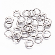304 Stainless Steel Charms, Ring, Stainless Steel Color, 10x1mm(STAS-L234-075P)