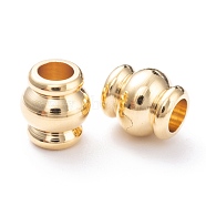 Brass Beads, Long-Lasting Plated, Column, Real 24K Gold Plated, 6x5.5mm, Hole: 3mm(KK-H759-21A-G)