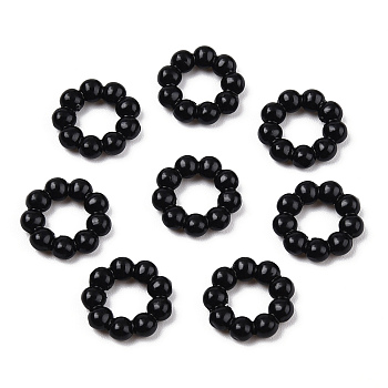 Rack Plating Tibetan Style Alloy Spacer Beads, Cadmium Free & Lead Free, Donut, Electrophoresis Black, 11x3mm, Hole: 5mm