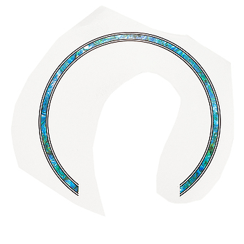 Waterproof PVC Flower Pattern Classical Guitar Sound Hole Ring Mouth Wheel Sticker, for Acoustic Decorative Accessories, Green, 100x102x0.1mm