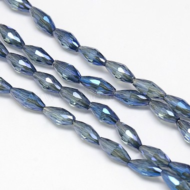 Electroplate Crystal Glass Rice Beads Strands(EGLA-F042-A07)-2
