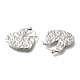 304 Stainless Steel Groove Heart Hoop Earrings for Women(EJEW-S227-65P)-2