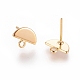 Brass Stud Earring Findings(X-KK-F728-32G)-1