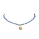Alloy Pendant Necklace with Glass Seed Beaded Chains(NJEW-JN04381)-5