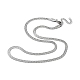 304 Stainless Steel Herringbone Chain Necklaces(NJEW-P282-02P)-2