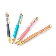 Creative Empty Tube Ballpoint Pens, with Natural Freshwater Shell Beads, Colorful, 141x13x10mm(AJEW-PE0017)