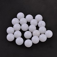Imitation Jelly Acrylic Beads, Round, White, 20mm, Hole: 3mm, about 109pcs/500g(JACR-R001-20mm-12)