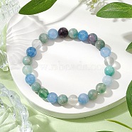 Natural Mixed Gemstone Beads Thread Stretch Bracelets for Women, Inner Diameter: 2-1/8 inch(5.3cm)(BJEW-JB11247)