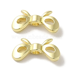 Rack Plating Alloy Beads, Cadmium Free & Nickel Free & Lead Free, Bowknot, Golden, 6x12x3mm, Hole: 1.6mm(PALLOY-P304-22G)