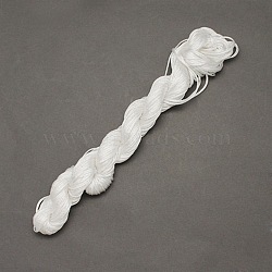 10M Nylon Jewelry Thread, Nylon Cord for Custom Woven Bracelets Making, Snow, 2mm(X-NWIR-R002-2mm-23)