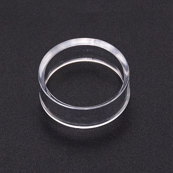 Acrylic Display Frame, for Crystal Ball Diaplay, Flat Round, Clear, 3.17x1.1cm, Inner Diameter: 2.85cm