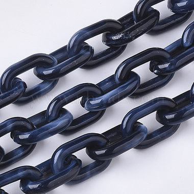 Midnight Blue Acrylic Cable Chains Chain