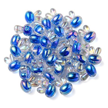 UV Plating Rainbow Iridescent Acrylic Beads(PACR-E001-05A)-3