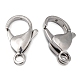 Polished 316 Surgical Stainless Steel Lobster Claw Clasps(X-STAS-R072-18A)-2