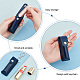 Portable Imitation Leather Chapstick Keychain Holder(KEYC-WH0029-56A)-3
