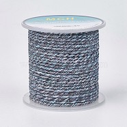 Polyester Thread, Slate Gray, 2mm, about 8.74 yards(8m)/roll(OCOR-G003-E03)