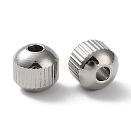 303 Stainless Steel Beads, Rondelle, Stainless Steel Color, 8x7.5mm, Hole: 2.5mm(STAS-Q302-22B-P)