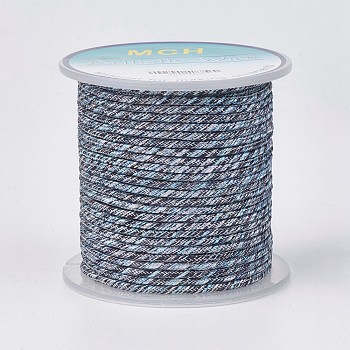 Polyester Thread, Slate Gray, 2mm, about 8.74 yards(8m)/roll