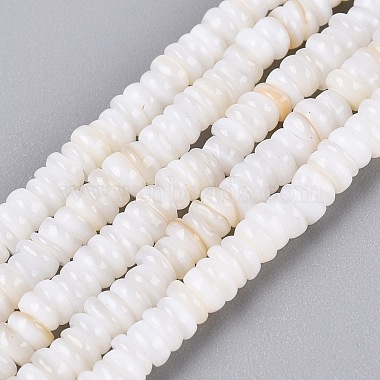 Natural Freshwater Shell Beads Strands(SHEL-Q028-01A)-1