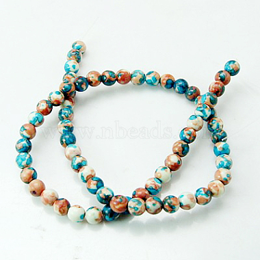 Synthetic Ocean White Jade Beads Strands(G-E009-8mm-M)-2