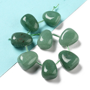 naturelles aventurine verte brins de perles(G-P528-E08-01)-2