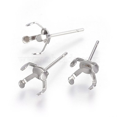 Stainless Steel Color Stainless Steel Stud Earrings