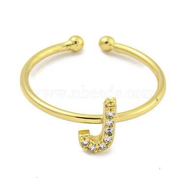 Rack Plating Brass Open Cuff Rings for Women(RJEW-F162-02G-J)-2