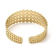 304 bracelets manchette en acier inoxydable(BJEW-K267-01G)-2