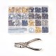 Metal Jewelry Buttons Fastener  Install Tool Sets(BUTT-L021-01)-1