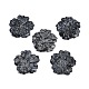 Natural Snowflake Obsidian Carved Pendants(G-B097-01A-10)-1