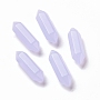 Glass Beads, Luminous/Glow in the Dark, No Hole, Bullet, Lilac, 22~23x6x6mm
