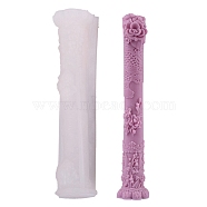 DIY Silicone Candle Molds, Resin Casting Molds, Column, White, 260x55mm(SIMO-D300-03)