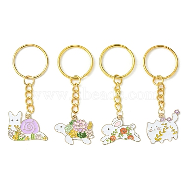 Mixed Color Mixed Shapes Alloy Keychain