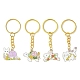 Animals Alloy Enamel Pendants Keychain(KEYC-JKC00504)-1