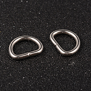 Tarnish Resistant 304 Stainless Steel D Rings, Buckle Clasps, For Webbing, Strapping Bags, Garment Accessories, Stainless Steel Color, 15x19x3mm(STAS-G130-54P)