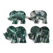 Natural Sinkiang Jade Carved Pendants, Elephant Charms, 31~41x42~51x8~8.5mm, Hole: 3~5mm(G-K383-14B)