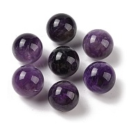 Natural Amethyst No Hole Sphere Beads, Round, 16mm(G-K353-04D-03)