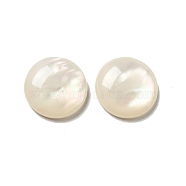 Resin Cabochons, Pearlized, Imitation Cat Eye, Half Round, Seashell Color, 18x5mm(CRES-D003-02)