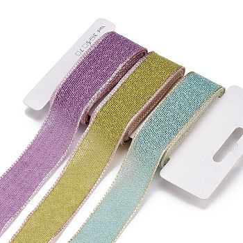 9 Yards 3 Styles Polyester Ribbon, for DIY Handmade Craft, Hair Bowknots and Gift Decoration, Mixed Color, 1~1-1/8 inch(25~28mm), about 3 yards/style