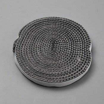 3 Meters Fibre Fireplace Insert Oven Door Gaskets, Gray, 10x3mm