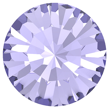 Preciosa&reg MAXIMA Crystal Round Stones, Czech Crystal, Dura Foiling, Round(431 11 615 Chaton), 20410 Tanzanite, SS39(8.15~8.4mm)