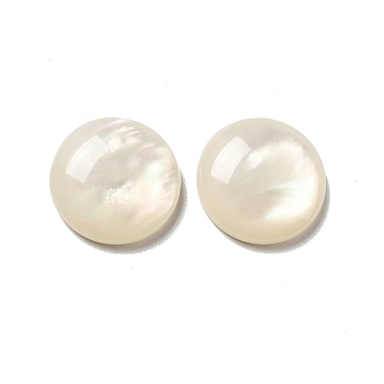 Resin Cabochons, Pearlized, Imitation Cat Eye, Half Round, Seashell Color, 18x5mm