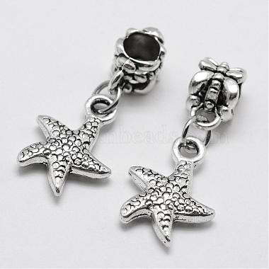 28mm Starfish Alloy Dangle Beads