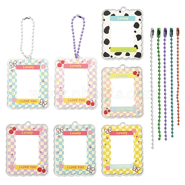 Mixed Color Rectangle Acrylic Pendant Decorations