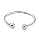 304 Stainless Steel Cuff Bangles(BJEW-M284-12P)-2