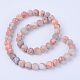 Brins de perles de netstone rouge naturel(G-Q462-8mm-14)-3