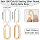 10Pcs 2 Colors Brass Spring Gate Rings(KK-BBC0018-26A)-2