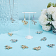 80Pcs 2 Colors CCB Plastic Pendants(CCB-ME0001-01)-4