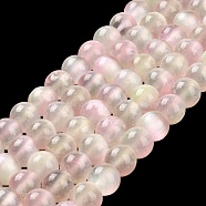 Natural Selenite Beads Strands, Grade A, Dyed, Round, Misty Rose, 10mm, Hole: 0.8mm, about 36~38pcs/strand, 15.16~15.35''(38.5~39cm)(G-P493-03B)